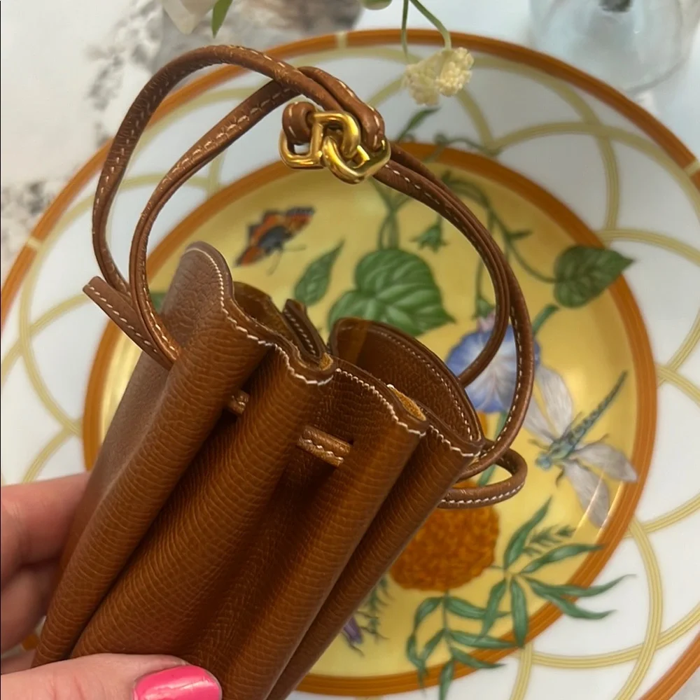 Hermes Brown Mini Bag with High-Quality Leather and Clean Stitching - Picture 9 of 12